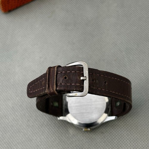 Ingersoll Mens Watch Manual Winding Vintage Silver S.Steel Brown Leather Boxed - Picture 12 of 24