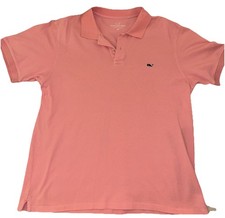 Vineyard Vines Pink Short Sleeve Polo Shirt Men  s Size M