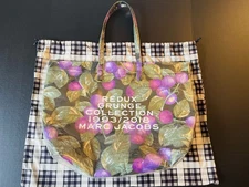 Marc Jacobs Grunge Vinyl Plum Limited Edition Tote Purse Handbag