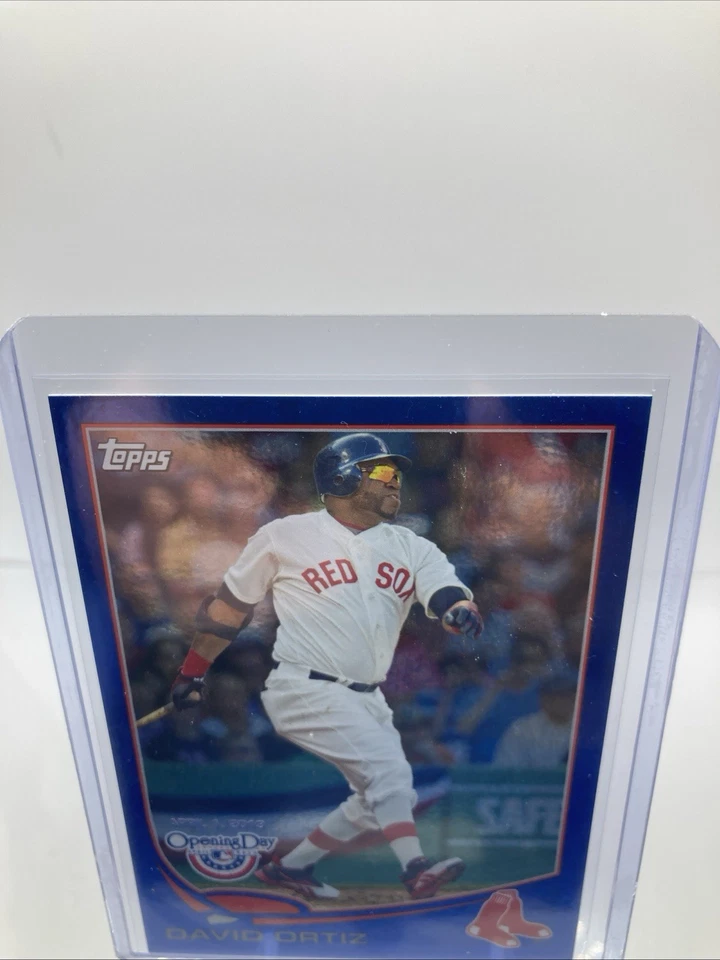 2013 Topps Opening Day 1767/2013 - David Ortiz #143 Shimmer Refractor Blue - Image 3 of 4