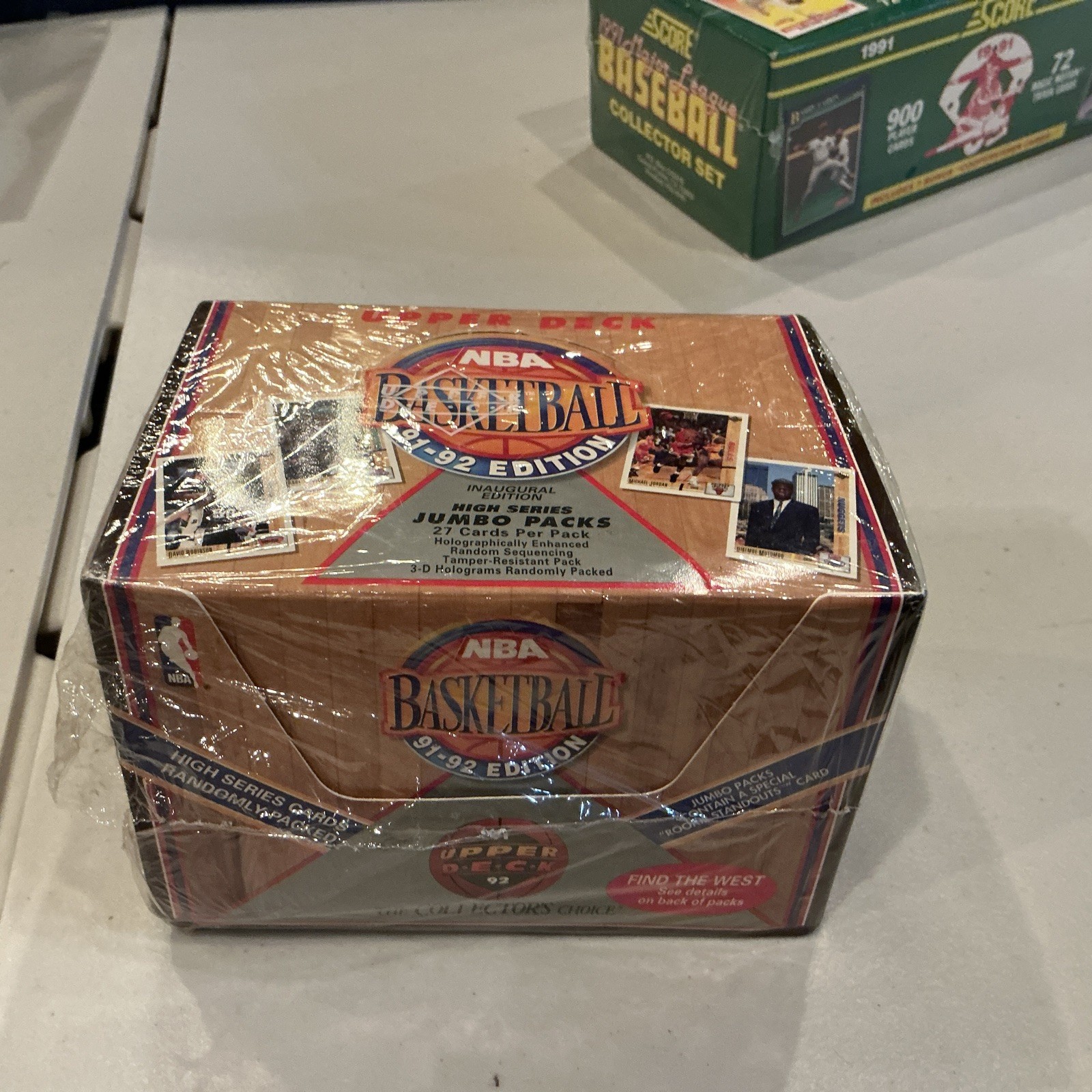 Sealed Upper Deck 91-92 NBA HIGH SERIES Jumbo Packs Box