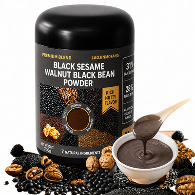Black Sesame Walnut & Mixed Grain Powder Drink 700g (24.7oz) No Sugar Added   In