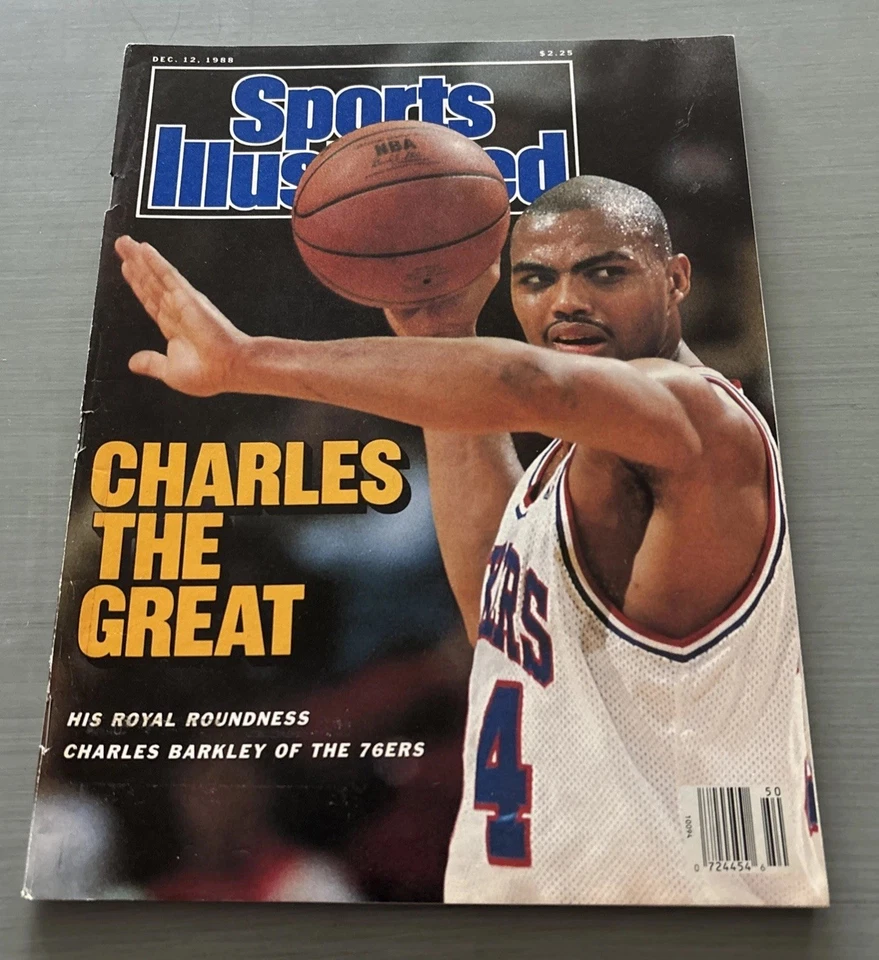 Charles Barkley NO LABEL Philadelphia 76ers Sports Illustrated December 12, 1988 - Image 1 of 1