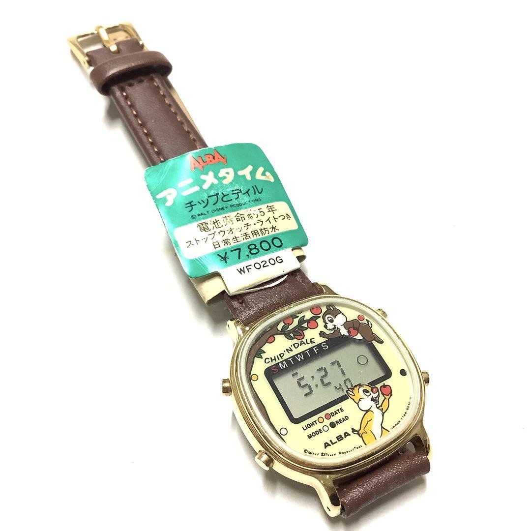 Seiko Alba Disney Chip Dale Melody Watch 80s Vintage Game Rare