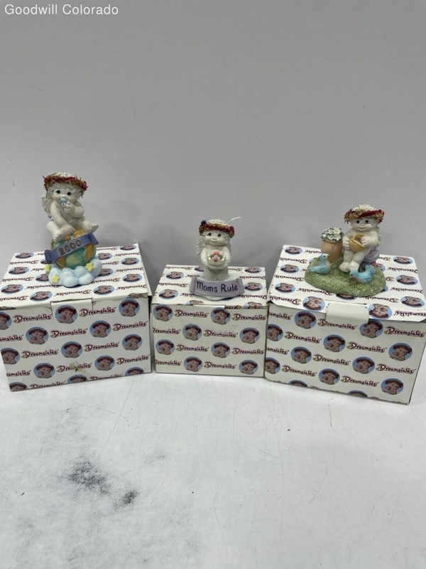 Dreamsicles Multicolor Cherub Figurines 2000 Moms Rule Flower Hat Angel