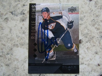 Nashville Predators Cody Franson Signed Autographed 2009-10 Upper Deck Mint