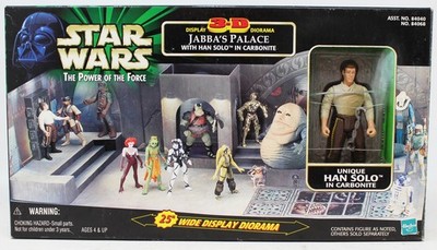 Star Wars - Power of the Force - 3-D Diorama - Jabba's Palace mit Han Solo