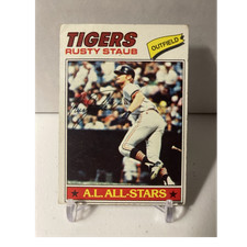 Topps 1977 Rusty Staub All-Stars #420 Detroit Tigers Autographed Card