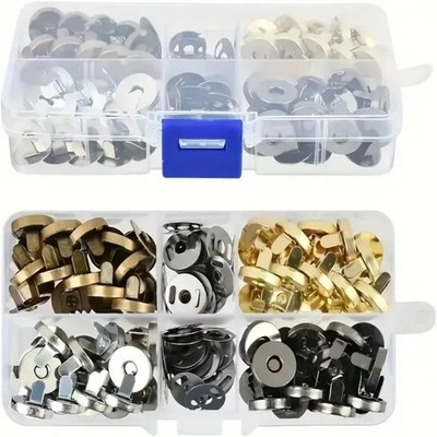 10 Pcs/Pack 14-MM Magnetic Snap Fasteners Clasps Buttons Handbag