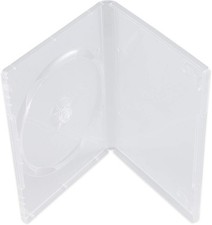 14mm Single Clear Standard DVD Case W/ Outter Clear Sleeve 25 PCs