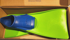 FINIS Long Floating Fins Black / Green US Jr. 8-11, EUR 26-29 Swim Fins, New