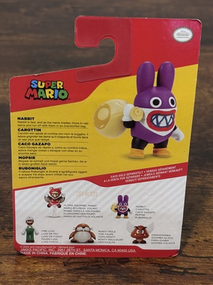#ad #ad NEW Jakks Pacific 41001 World of Nintendo Super Mario 2.5quot; NABBIT Mini Figure $18.97