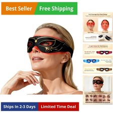 3 Modes Red Light Therapy for Eyes, Under-Eye Red Light Therapy Glasses,Treat...