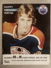 January 26th, 1979 Wayne Gretzky Birthday Game Program Ticket & Photo PSA AUTH