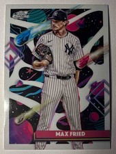 2025 Topps Cosmic Chrome Max Fried #42 White Hole Refractor Yankees