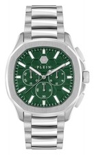 Mens Wristwatch PHILIPP PLEIN SKULL SPECTRE PWSAA0223 Chrono Steel Green