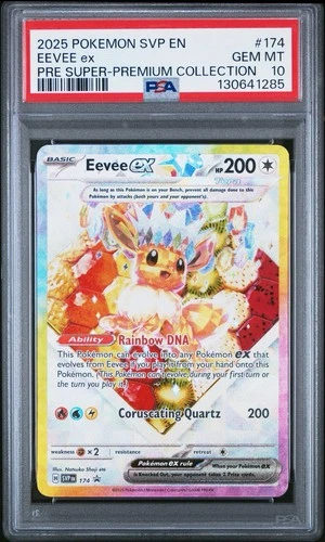 PSA 10 EEVEE 174 | Prismatic Full Art UPC Promo Graded Pokemon Card