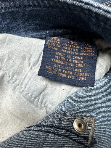 Seven7 Bootcut Jeans Size 31 Medium Wash Blue Denim Cotton Blend Some Fade - Picture 17 of 17