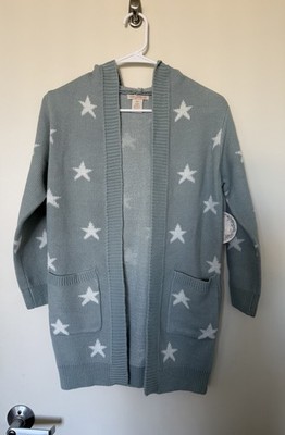 Sweet Stories Sweater With Hoodie Youth Large 14 Green