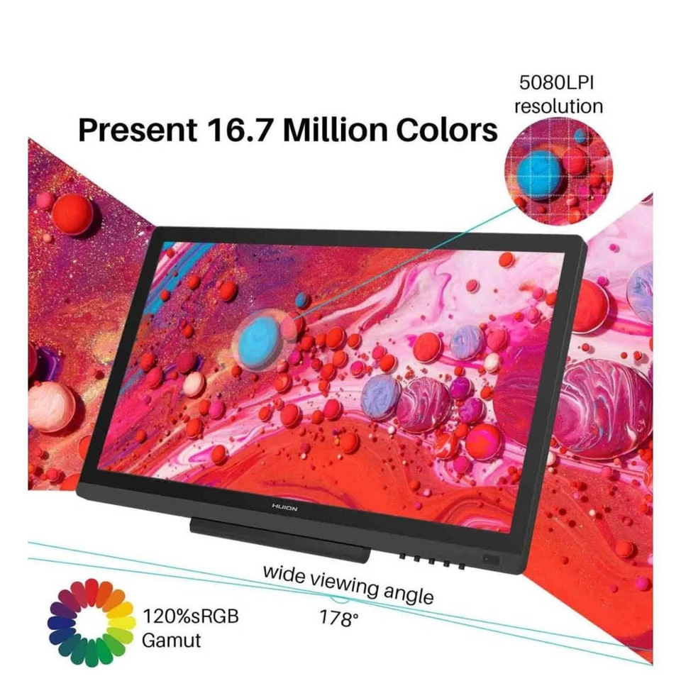 HUION Kamvas GT-191 V2 Grafiktablett - Bild 3 von 4