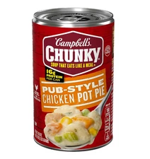 Campbell's Chunky Soup, Pub-Style Chicken Pot Pie Soup, 18.8 oz Can