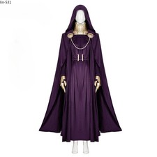 Avengers 5 Latvian Witch Purple Robe Cosplay Halloween Acting Stage Film Costume