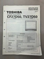 Toshiba CF27D50 TV27D50 Original Service Manual Free Shipping