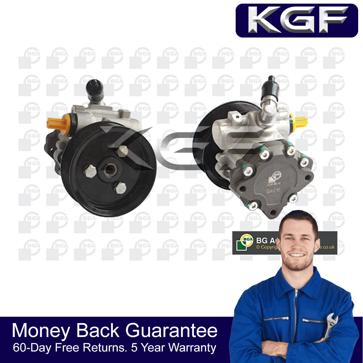 KGF Power Steering Pump Fits Land Rover Range 2006-2012 3.6 D QVB500630
