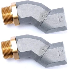 2 Pcs 1" Fuel Hose Swivel 360° Rotating Connector Fuel Swivel Fuel Transfer Hose