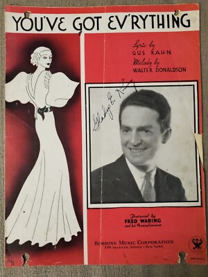 You've Got Ev'rything Sheet Music (1933) Ft Fred Waring