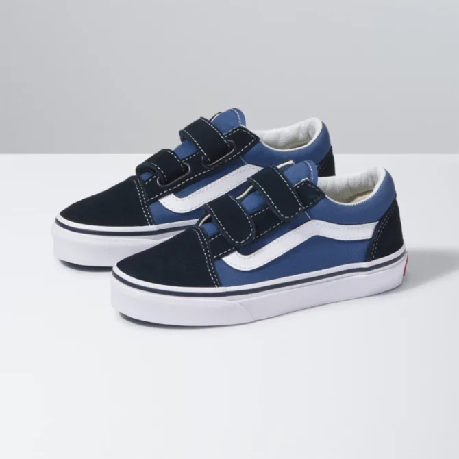 Vans Old Skool Navy White Everyday Sneakers For Toddler eBay