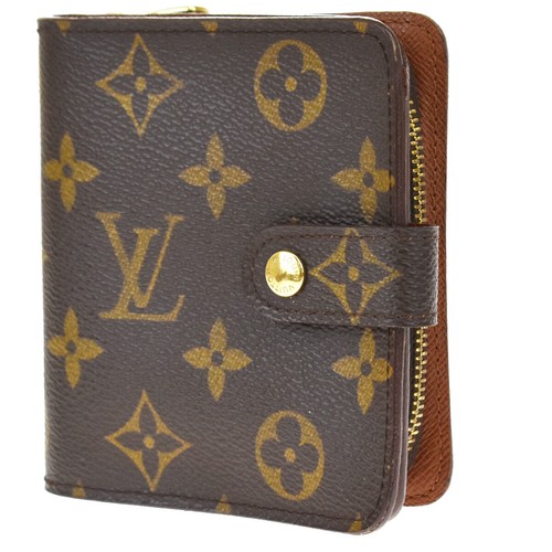 Auth LOUIS VUITTON Compact Zip Bifold Wallet Coin Purse Monogram M61667  05JC406 | eBay