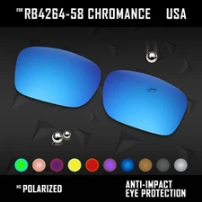 Anti Scratch Polarized Replacement Lens for-Ray Ban RB4264 58mm Chromance Opt