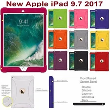 AMZER Silicone Skin Jelly Case Shockproof Rugged Protective Cover for iPad 9.7