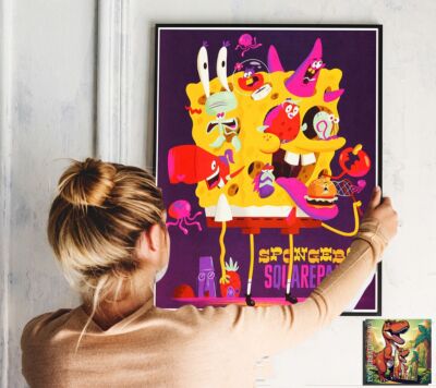 Spongebob Schwammkopf Repro Film Foto/Poster bis 30 Zoll