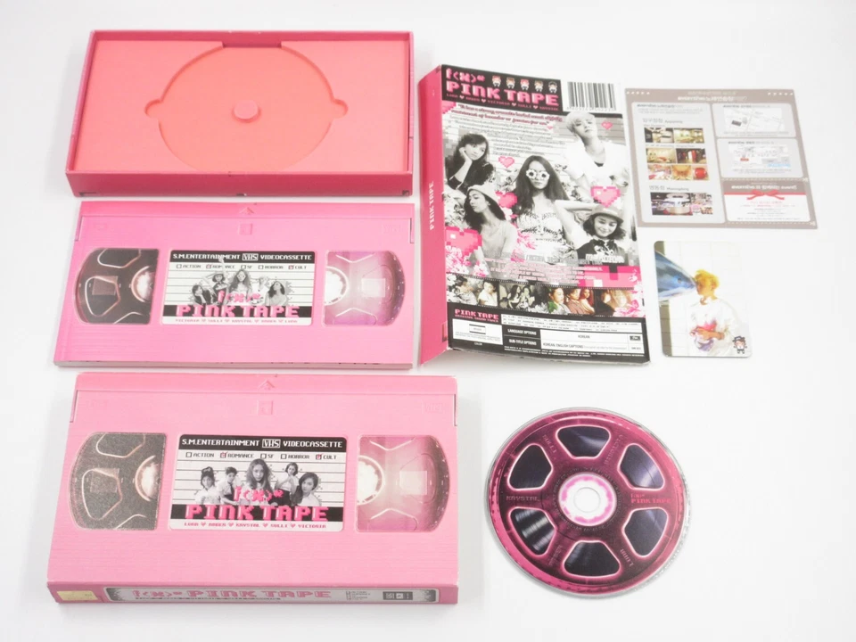 f(x) Pink Tape Korean Idol Group Second 2nd CD Album SM Entertainment Korea HOT