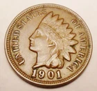 1901 P Indian Head Cent Penny  *XF - EXTREMELY FINE*   **FREE SHIPPING**