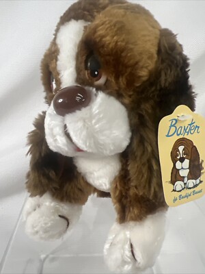 Vintage Russ Plush Dog Baxter The Bashful Basset Stuffed Animal TAGS 7 inch READ
