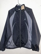 AIR JORDAN MENS REPEL FULL ZIP JACKET BLACK GRAY SIZE MEDIUM NWT