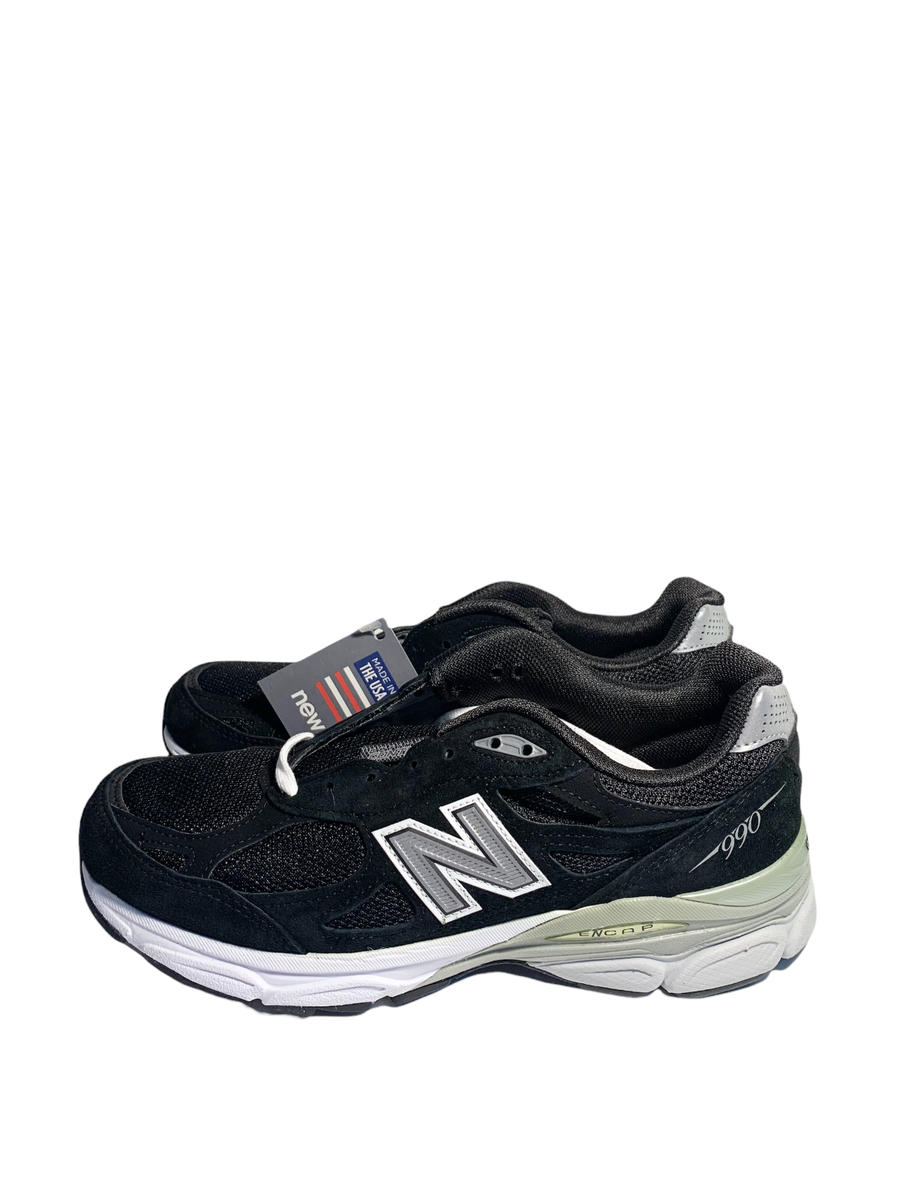 Size 5 - New Balance 990v3 Made In USA Black White W for Size 5 - New Balance 990v3 Made In USA Black White W for
