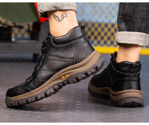 Men Safety Shoes Work Boots Steel Toe Shoes Safety Boots Anti-Smashing Sneakers - Picture 19 of 25