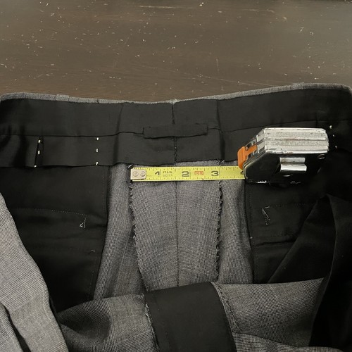 Cicchini Loro Piana Tasmanian 2 Piece Suit Mens 44R 36x29 Gray Plaid - Picture 14 of 15