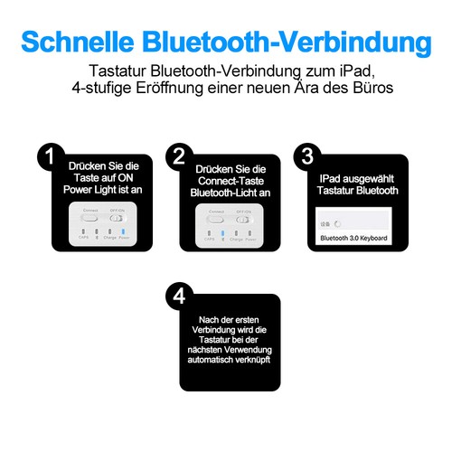 Deutsche Wireless Tastatur kabellos Keyboard Inkl. Funk Maus Für PC Handy Tablet - Bild 11 von 33