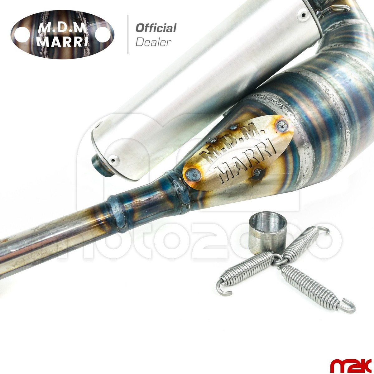 KIT MARMITTA SCARICO COLLETTORE Ø27 Ø22 RACING CIAO SI SUPER BRAVO