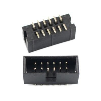 5Pcs 2.54mm Pitch 2x6 12 Pin SMT IDC Cable Connector Male Shrouded Box Header #A