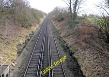 Photo 6x4 The Chester to Birkenhead Railway Line heading South Backford T c2013