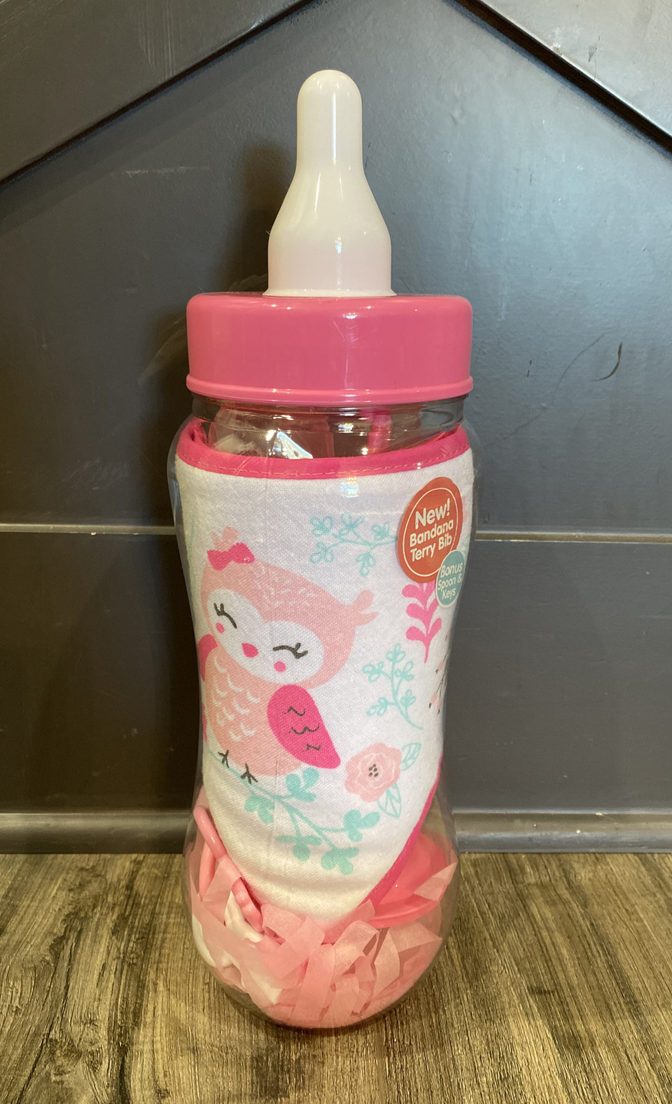 Cribmates PINK Baby Girl Bottle Bank 8 Piece Gift Set Baby Shower Gift