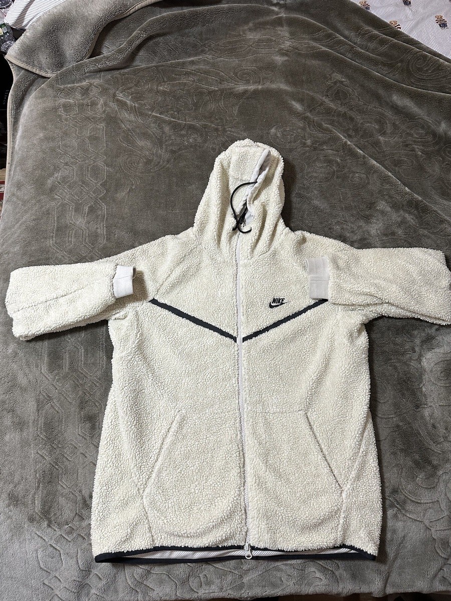 Nike Tech Fleece Sherpa ICON Wind Runner Jacket White AQ2767 Nike Tech Fleece Sherpa ICON Wind Runner Jacket White AQ2767