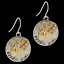 thumbnail 5 - BEACH GIRL Flip Flop Round Dangle Earrings Silver and Gold NEW