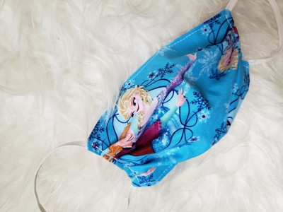 disney frozen elsa anna olaf print cotton handmade face mask ebay